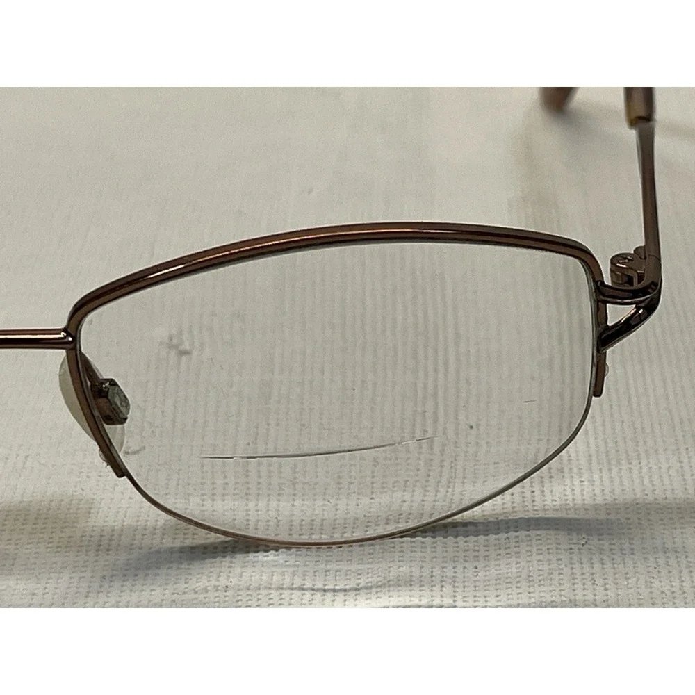 Sophia‎ Loren M210 Eyeglasses Brown Metal Rectangular 118 Frames Only Glasses